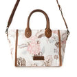 Myra Rosy Trails Crossbody Bag in Faded Plum