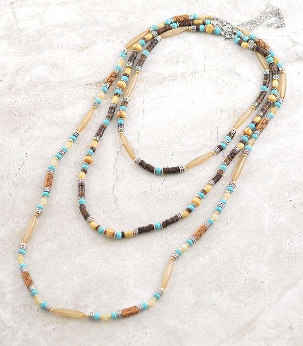 3 Strand Multi Colored Necklace
