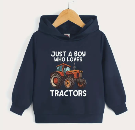 Just a Boy Who Loves His Tractor
