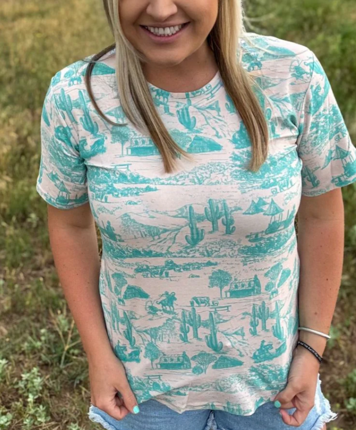 Small Town Crew Neck Tee