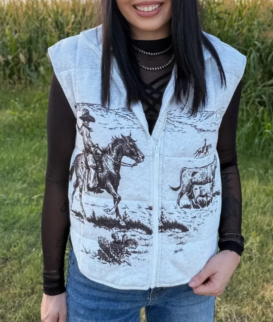 Cowboy Canvas Vest
