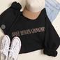 Make Heaven Crowded Embroidered Fleece Sweatshirt