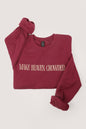 Make Heaven Crowded Embroidered Fleece Sweatshirt