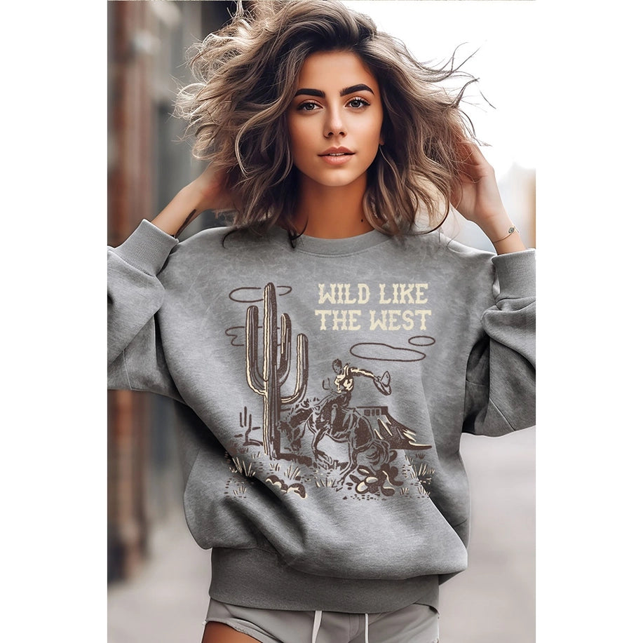 Wild Like the West Mineral Graphic Sweatshirts