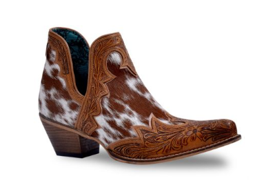 Frisco Falls Hair-on Hide & Hand-tooled Boots