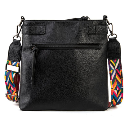Montana West Multi Pockets Crossbody Bag - Black MWC-100ABK