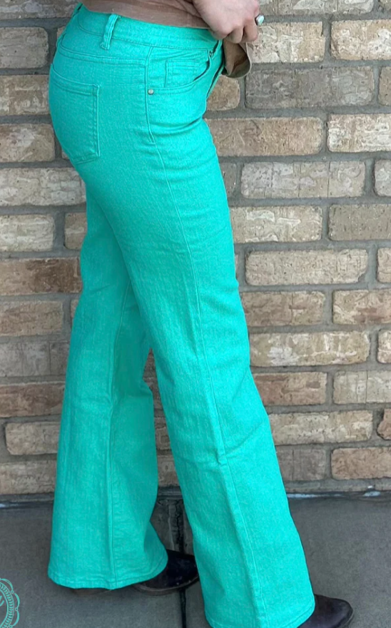 Walking West Denim Turquoise