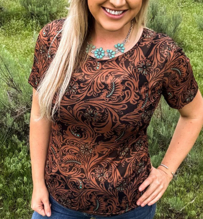 Keep It Western Mesh Top