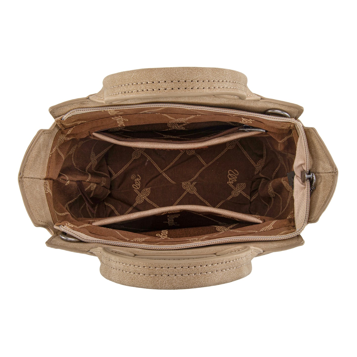 Wrangler Aztec Embroidered Floral Embossed Tote/CrossbodyWG211-8014