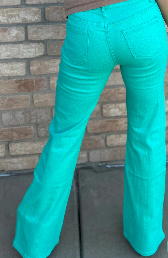 Walking West Denim Turquoise