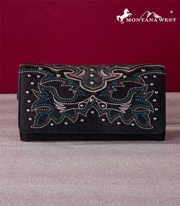 <span>Montana West </span><span style="font-size: 0.875rem;">Embroidered Collection Wallet</span>