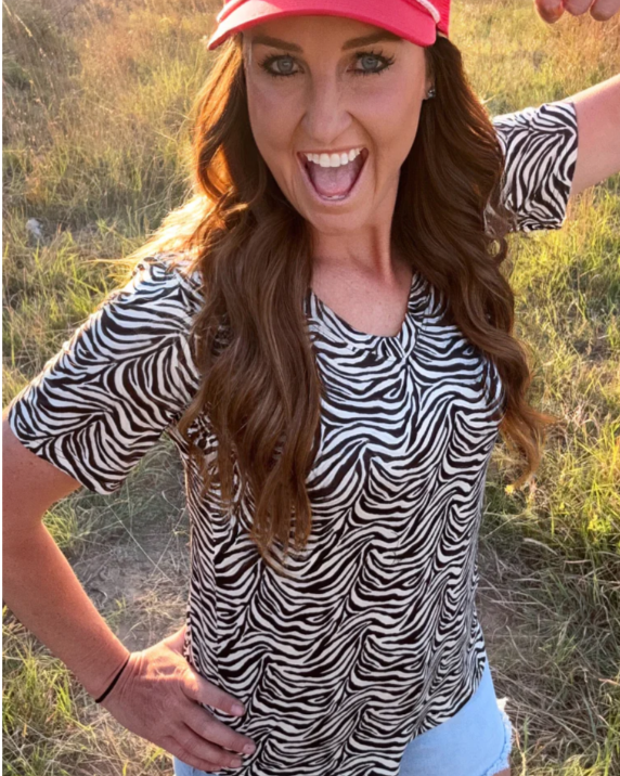 Cowgirl Safari V-Neck Top