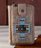 Montana West Embroidered Arrows Feathers Collection Phone Wallet/Crossbody
