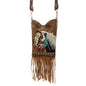 Women's Embroidered Horse Crossbody Western Messenger Pouch