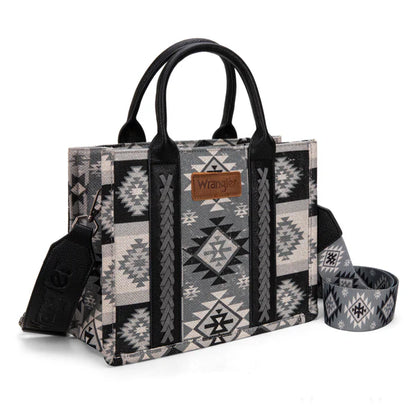 Wrangler Aztec Pattern Dual Sided Print -Tote/Crossbody -WG2209-8120S
