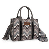 Wrangler Aztec Pattern Dual Sided Print -Tote/Crossbody -WG2209-8120S