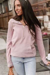 HalfZip Sweatshirt - Lilac Dreams