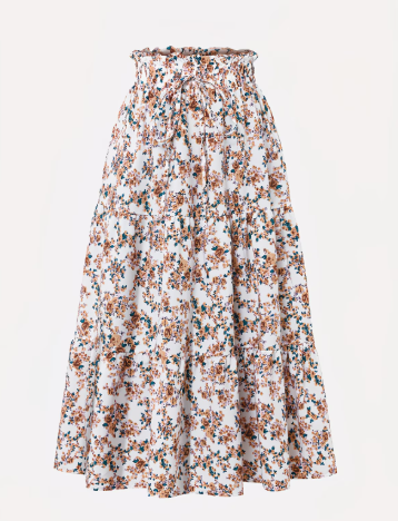 A Line Floral Skirt