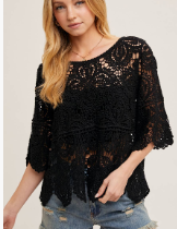 CROCHET LACE TOP