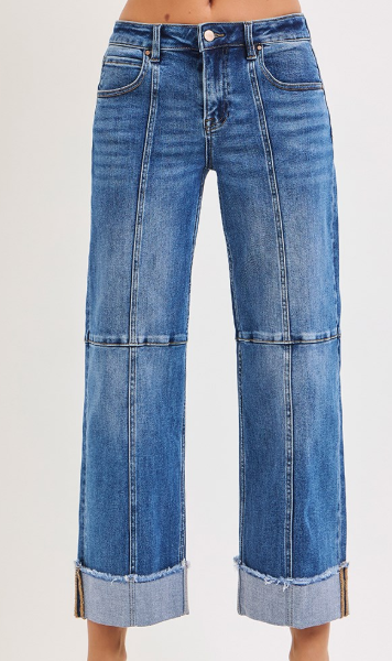 Risen Slouchy Crop Wide Seam PWC21406
