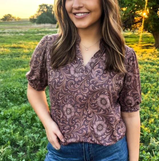 Tooled and Wild Top