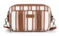 WG2207-3006 Wrangler Stripe Printed Crossbody Purse With Wallet Compartment