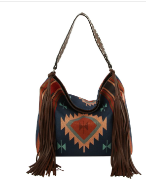 Aztec Fringe Handbag