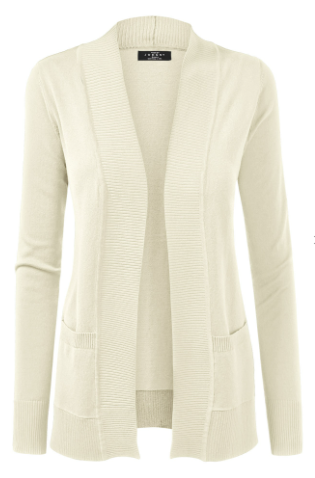 Open Front Draped Knit Shawl Cardigan