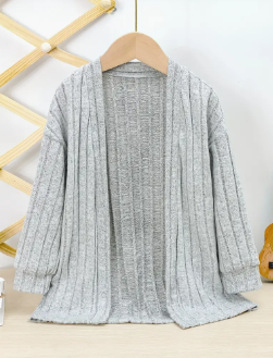 Girls Cozy Solid Knit Cardigan