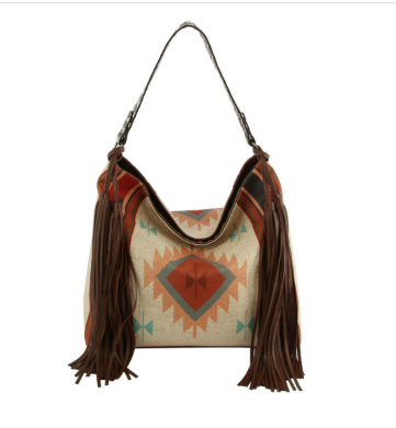 Aztec Fringe Handbag