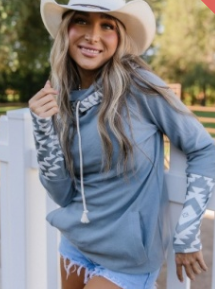 Ampersand doublehood sweatshirt- any moment now