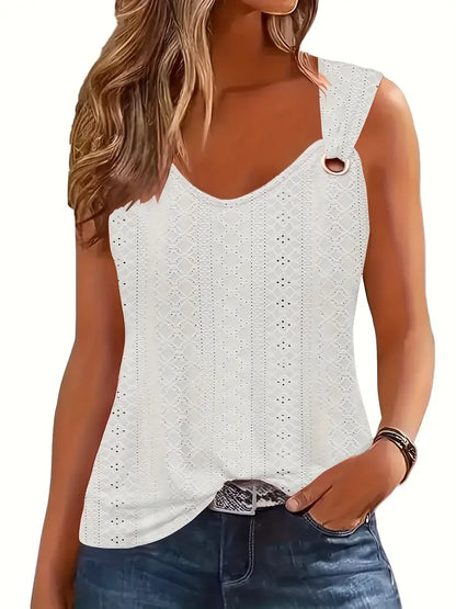 Trendy T-shirt V-neck Sleeveless Tops