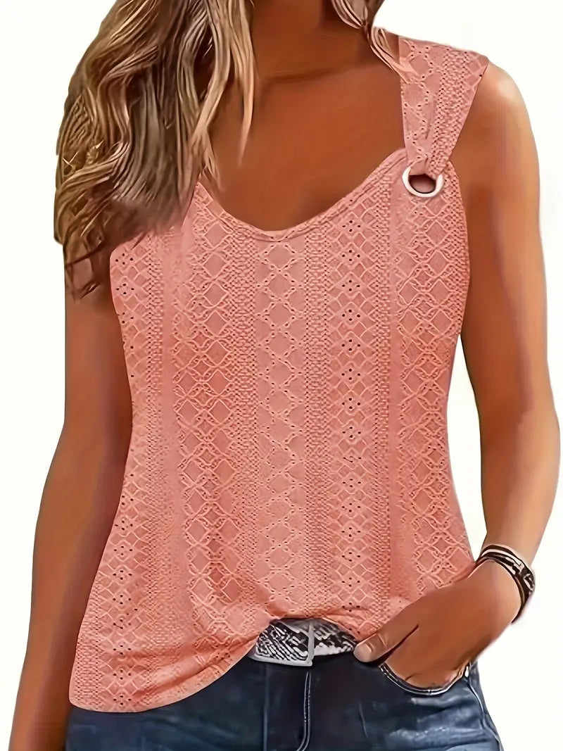 Trendy T-shirt V-neck Sleeveless Tops