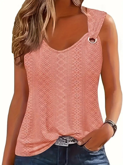 Trendy T-shirt V-neck Sleeveless Tops