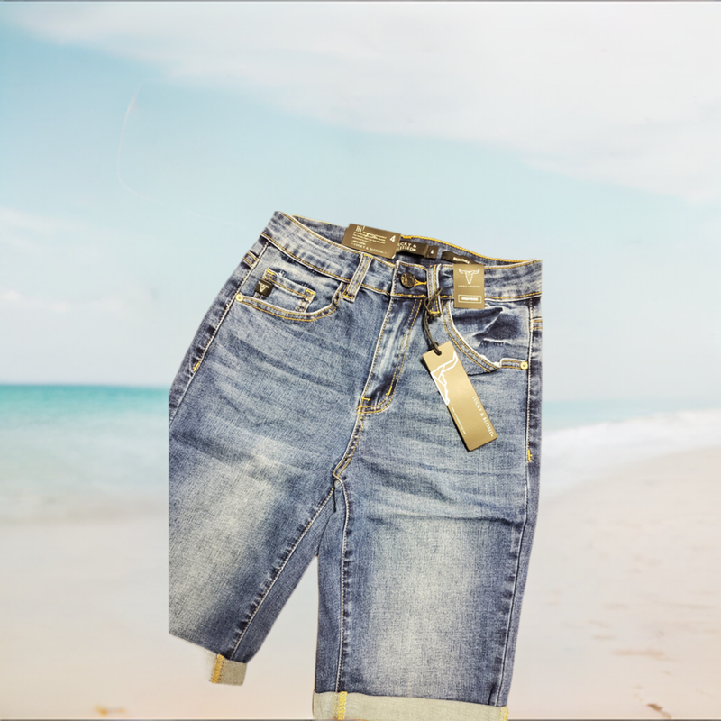Lucky & Blessed Cuffed Bermuda Shorts