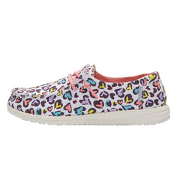 Hey Dude Wally Youth White Leopard