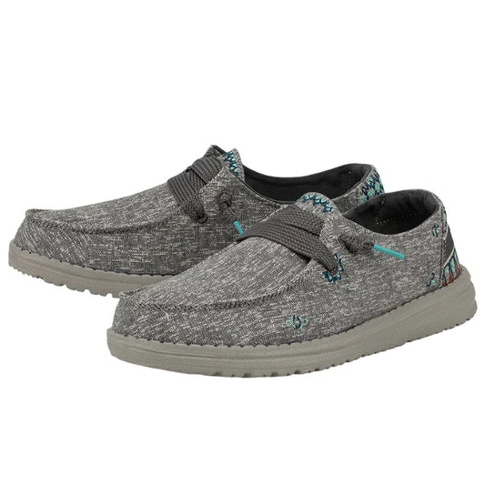 Women's Hey Dude "Wendy Flora Tulip Grey"