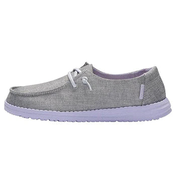 Hey Dude Wendy Youth Sparkling Grey Lilac
