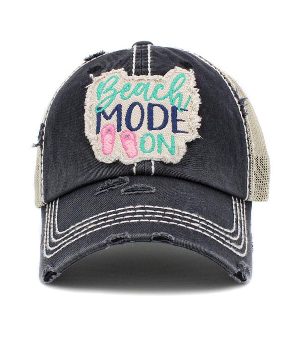 Beach Mode On Trucker Back Ball Cap