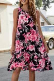 Floral Print Sleeveless Dress