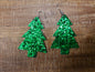 Glitter Christmas Tree Earrings