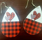 Red & Black Plaid Earrings