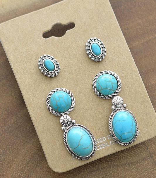 3 Pack Earrings