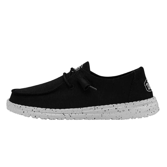 Hey Dude Wendy Slub Canvas Black