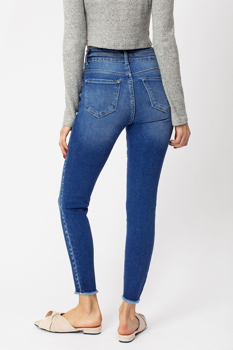 Medium Wash High Rise Skinny Jeans