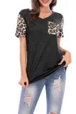 Leopard Print Short Sleeve T-shirt