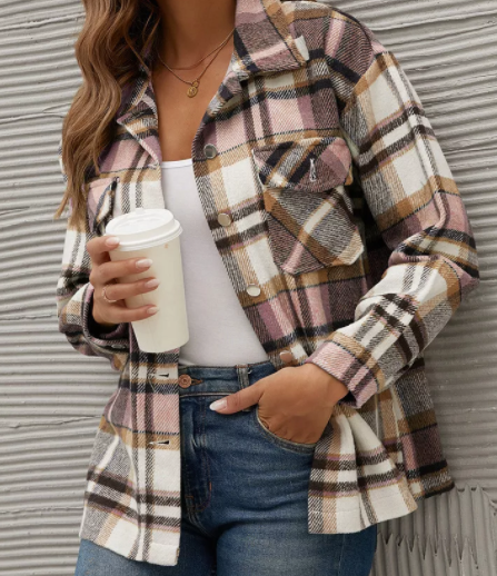 Pink Flannel Shacket