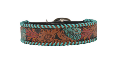 Hand-Tooled Leather Dog Collar