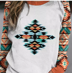Boho Cactus Aztec Sweatshirt