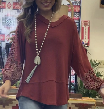 Oversized Burgundy Shirt